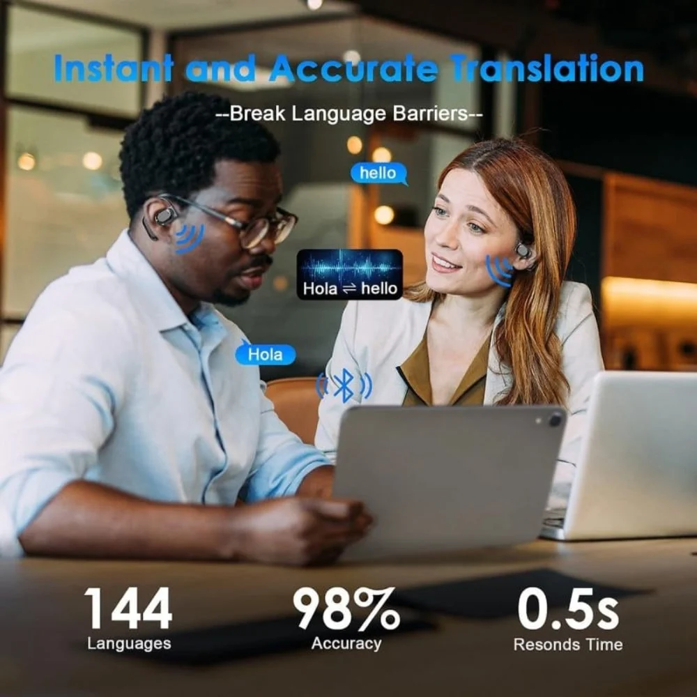 Wireless Earbuds Ai Translation Bluetooth Noise-Canceling - Image 2
